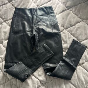 Nordstrom’s leather like leggings. XS